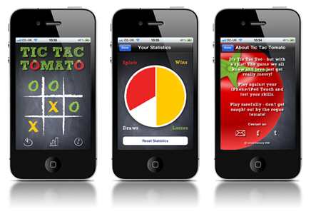 TicTacTomato iPhone Game